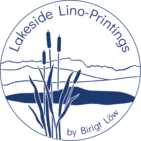 Logo Lakeside Lino-Printings Bayern, 5-Seen-Region, Birgit Löw